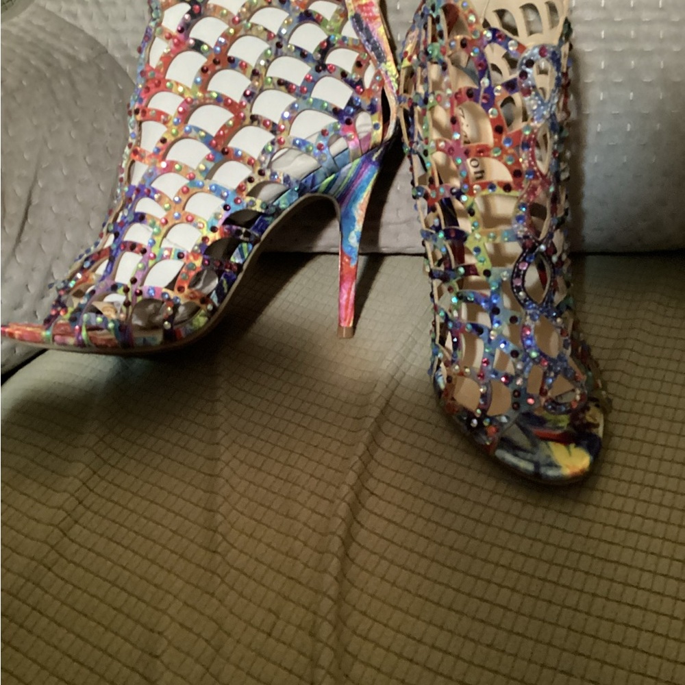 Colorful Women's Heeled Sandals